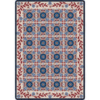 Image of an area rug, United Quilt - Antique Red White and Blue