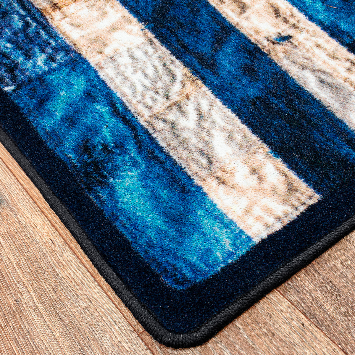 Image of an area rug, Blue Jean Anchor - Blues
