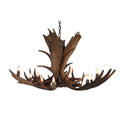 10 Light Medium Moose Antler Chandelier