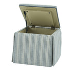 Lily Skirted Storage Ottoman