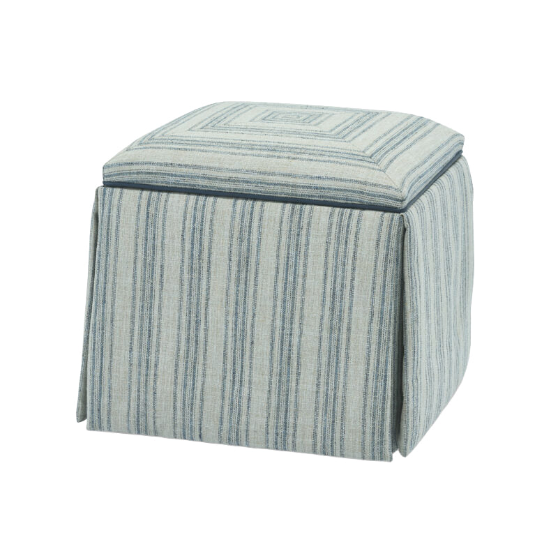 Lily Skirted Storage Ottoman