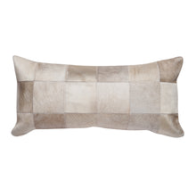 Load image into Gallery viewer, Cowhide Patchwork Champagne Pillow