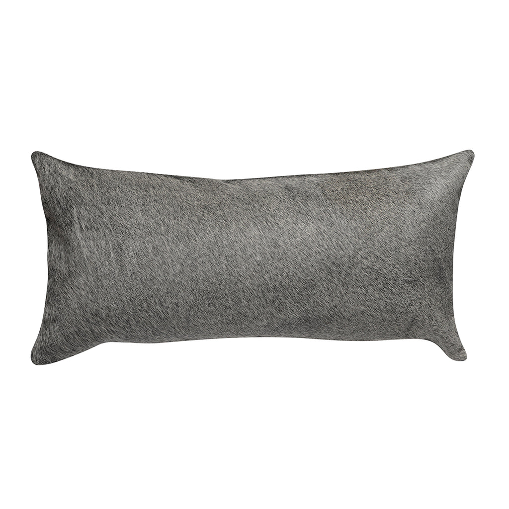 Grey Cowhide Pillow