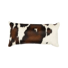 Load image into Gallery viewer, Tri-Color Cloudy Cowhide Pillow