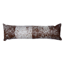 Load image into Gallery viewer, Cowhide Patchwork Brown &amp; White Salt &amp; Pepper Pillow