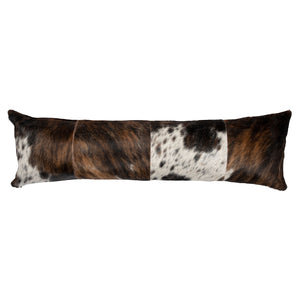 Cowhide Patchwork Tri Color Pillow