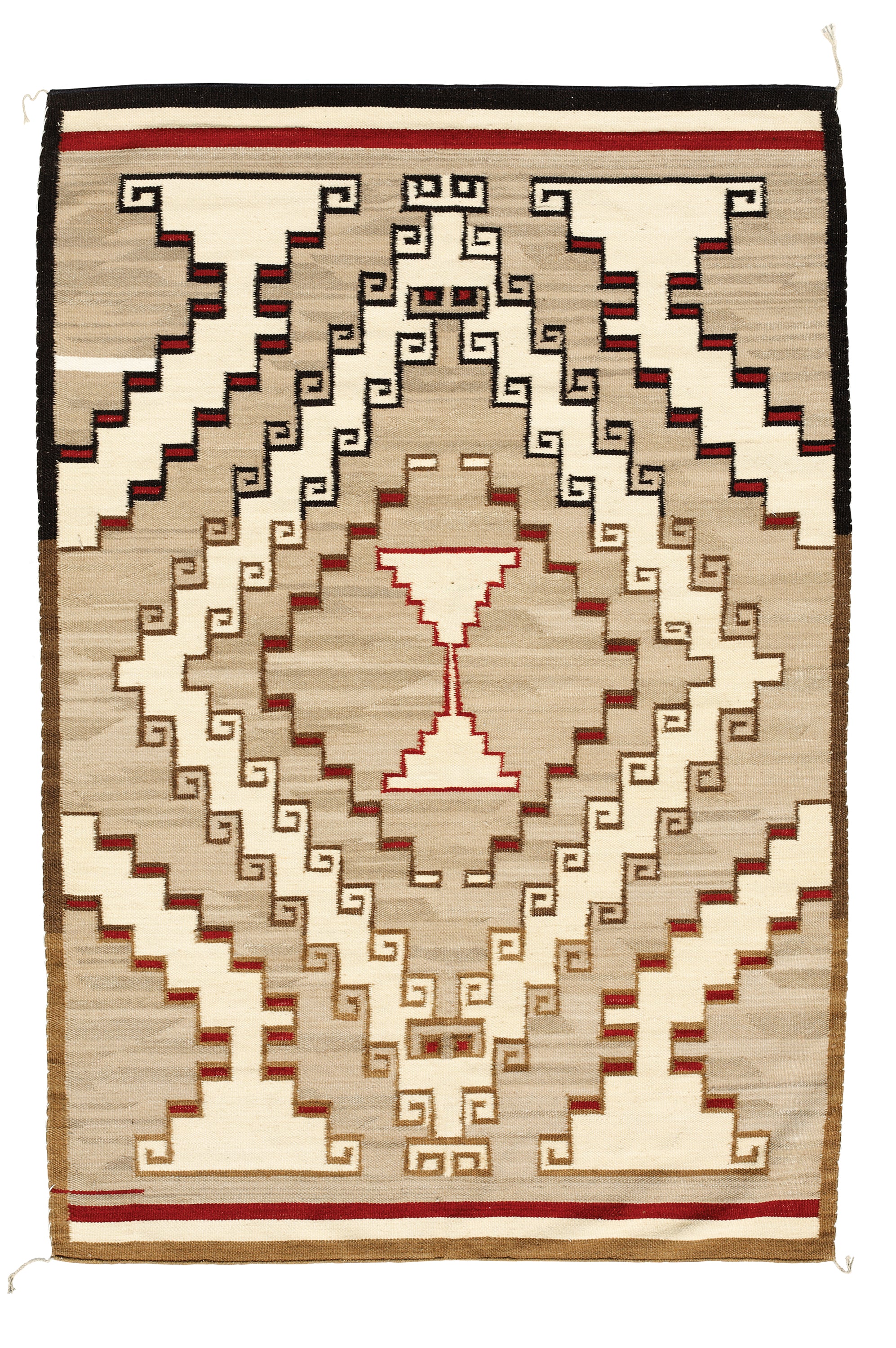 Dreamcatcher Collection - Classic Crystal| Handwoven wool rug with a Southwestern print