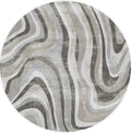 Monaco Ursula Gray Round Area Rug