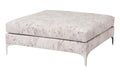Lauren Chrome Square Ottoman