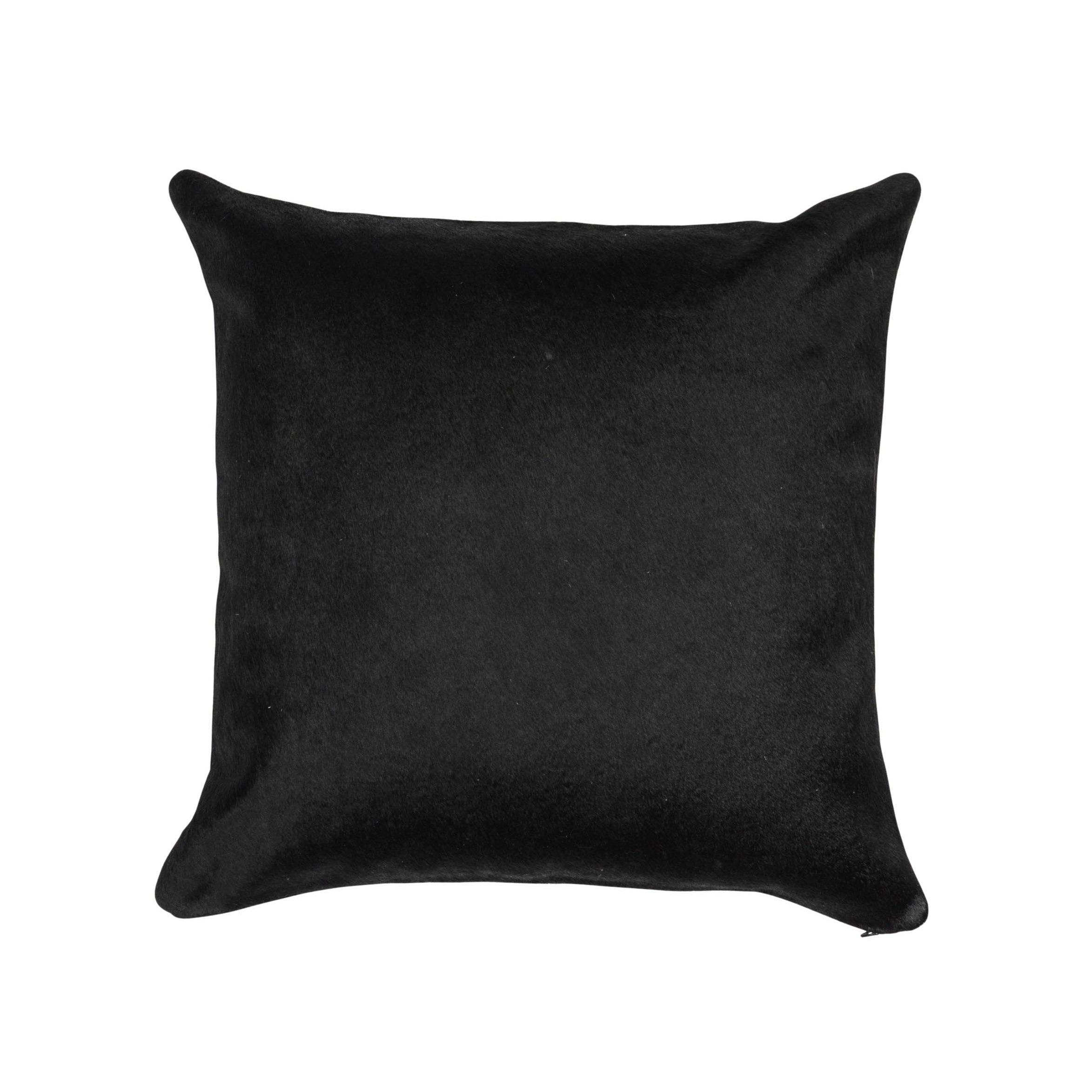 Black & White Cowhide Pillow – Great Blue Heron Furniture