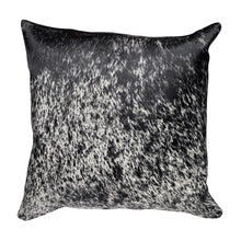 Load image into Gallery viewer, Black &amp; White Salt &amp; Pepper Cowhide Pillow