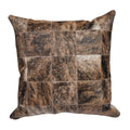 Cowhide Brindle Patchwork Pillow