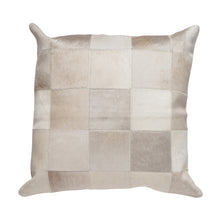 Load image into Gallery viewer, Cowhide Patchwork Champagne Pillow