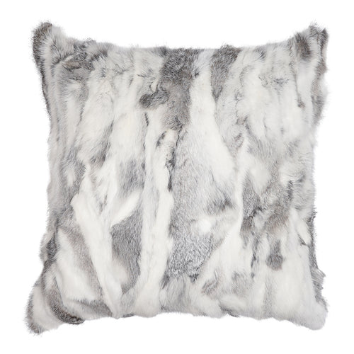 Rabbit Patch Pillow Grey