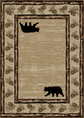 Hearthside Bear Den Brown Area Rug