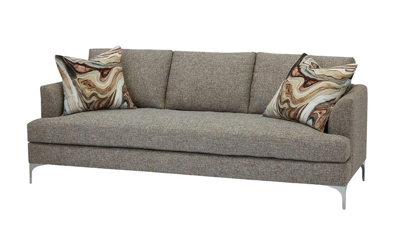 Lauren Chrome Bench Cushion Sofa