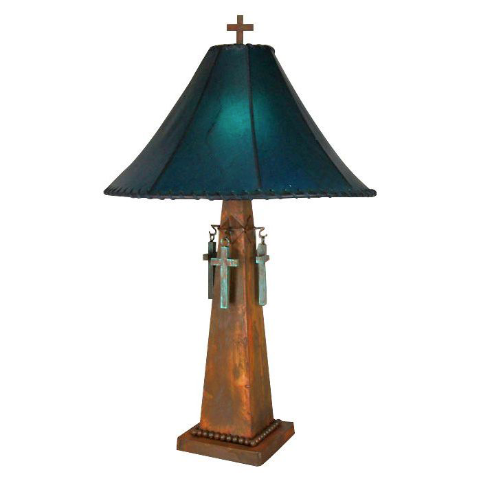 Cross Lamp w/ Beaded Base