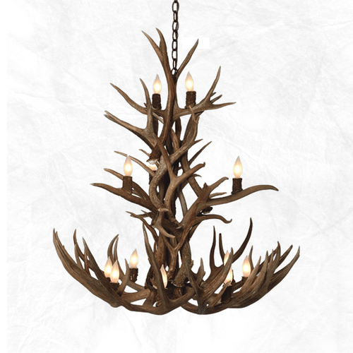Cascade Mule Deer Antler Chandelier