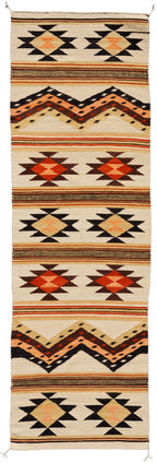 Dreamcatcher Collection - Wide Ruins Runner| Handwoven wool rug with a Southwestern print