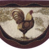 Cozy Cabin Collection Tall Rooster Area Rug