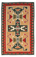 Dreamcatcher Collection - Teec nos Pos 1| Handwoven wool rug with a Southwestern print