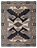 Santa Fe Collection - San Mateo| Handwoven wool rug with a Southwestern print