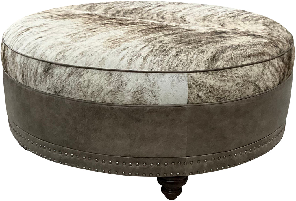 Grey Rock Ottoman - 48" Round