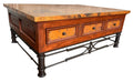 6-Drawer Copper Coffee Table W/Pablo Base