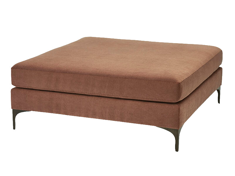 Lauren Bronze Square Ottoman