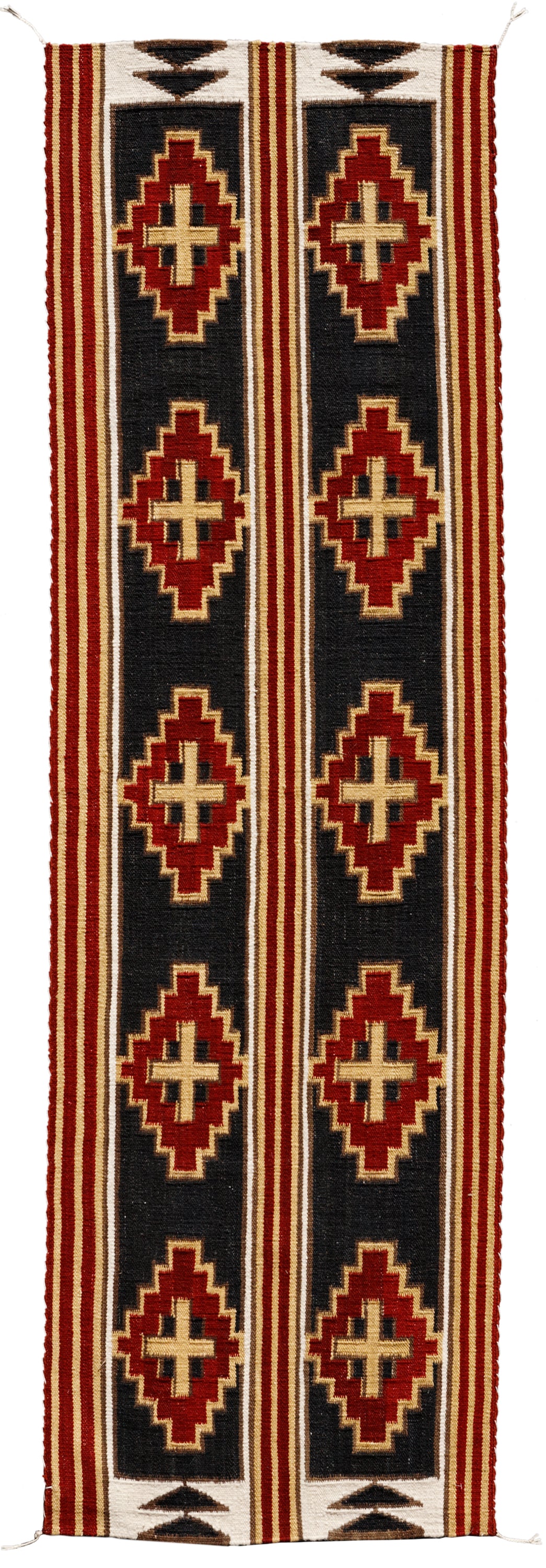 Dreamcatcher Collection - Great Plains Runner| Handwoven wool rug with a Southwestern print