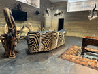 Zebra Curved Sectional Sofa