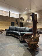 Zebra Curved Sectional Sofa