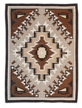 Dreamcatcher Collection - Two Grey Hills 2| Handwoven wool rug with a Southwestern print