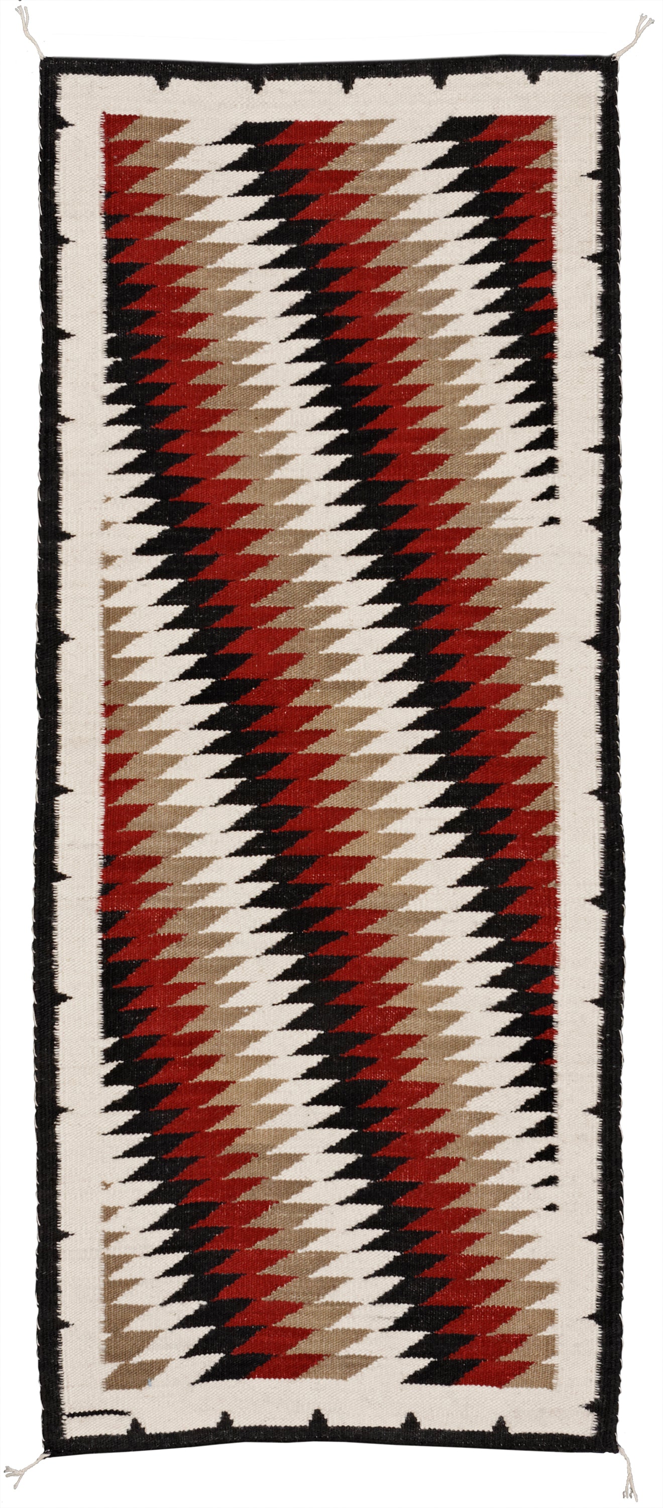 Dreamcatcher Collection - Dazzler Runner| Handwoven wool rug with a Southwestern print