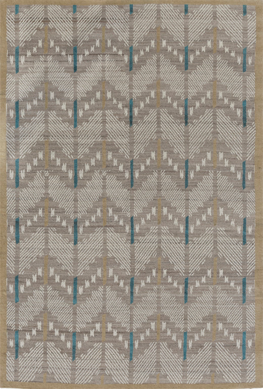Santa Fe Collection - Los Alamos| Handwoven wool rug with a Southwestern print