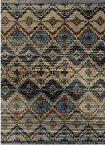 American Destination Big Sky Blue Area Rug