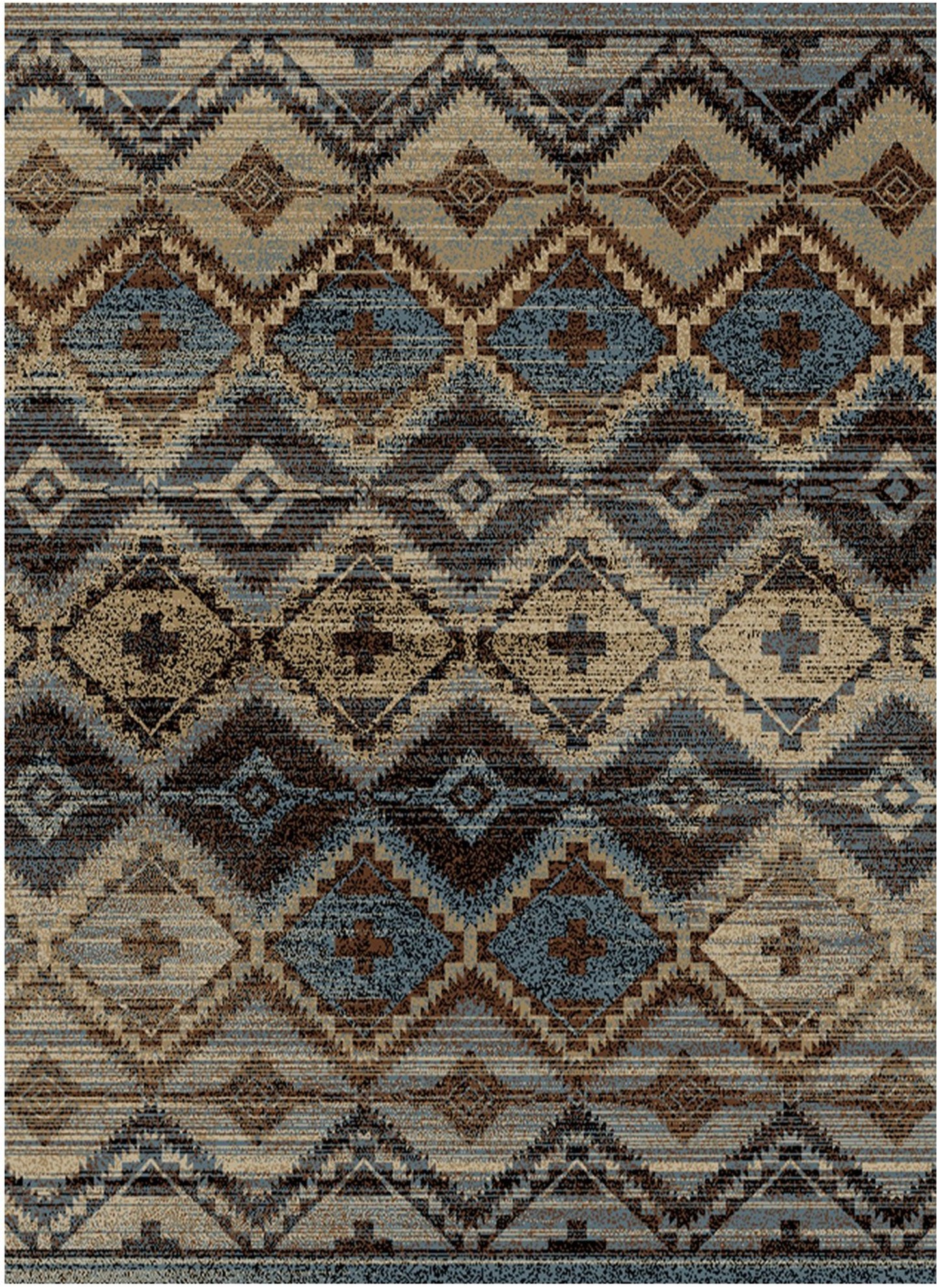 American Destination Big Sky Blue Area Rug