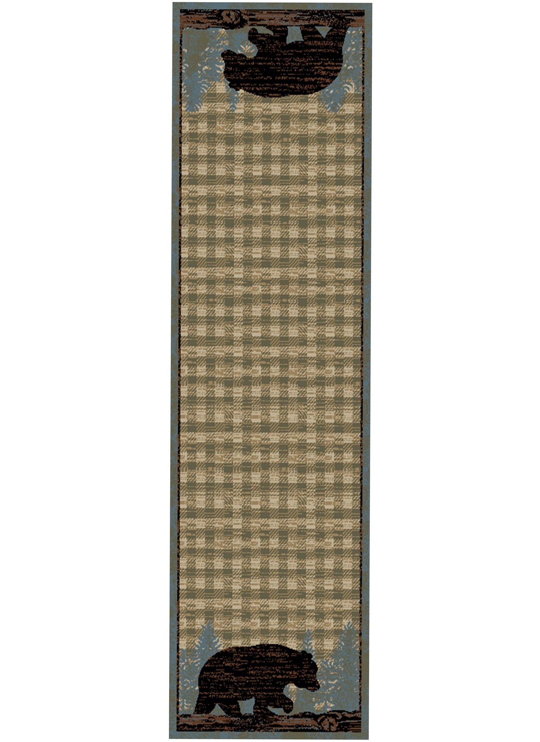 American Destination Ashland Blue Area Rug