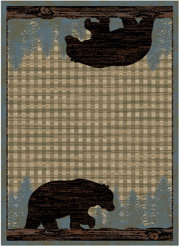 American Destination Ashland Blue Area Rug