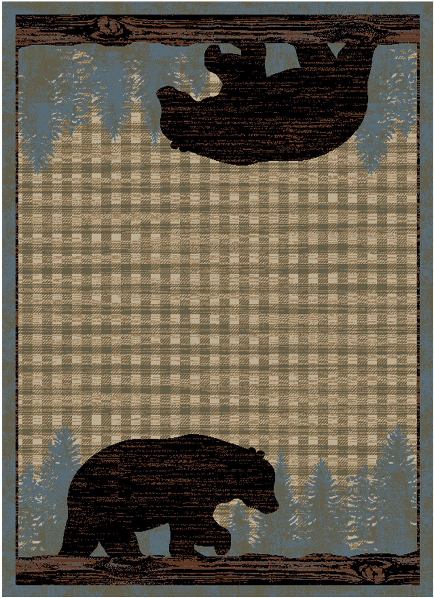 American Destination Ashland Blue Area Rug