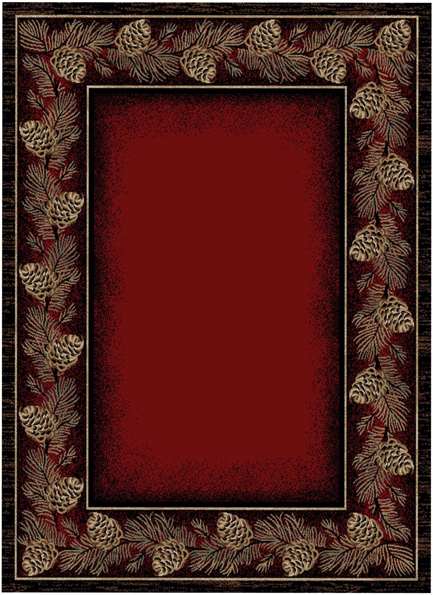 American Destination Danbury Red Area Rug
