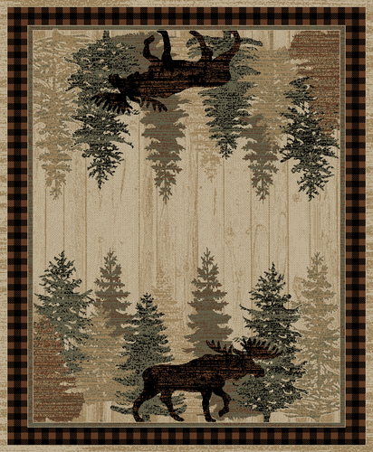 American Destination Breckinridge Brown Area Rug