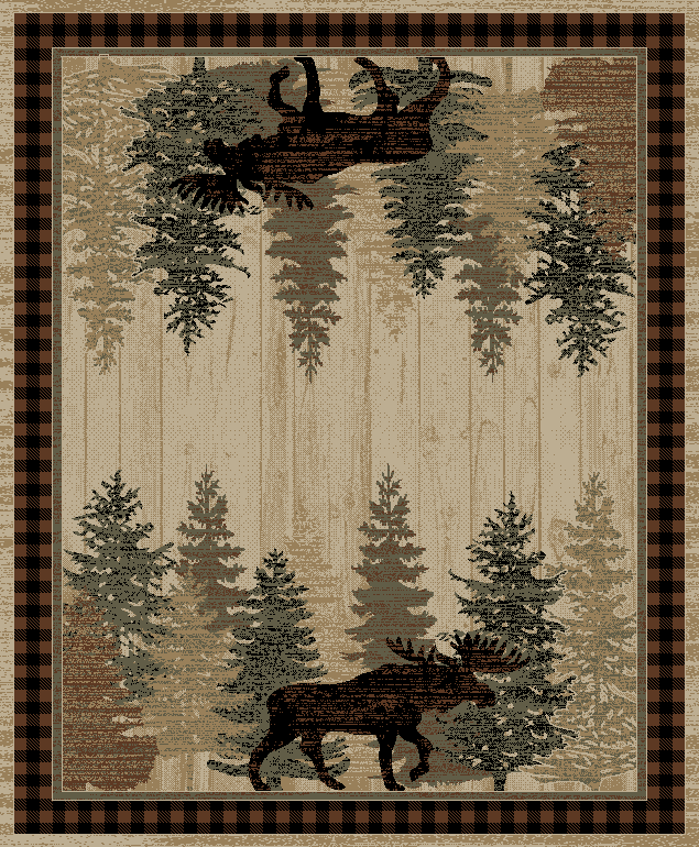 American Destination Breckinridge Brown Area Rug