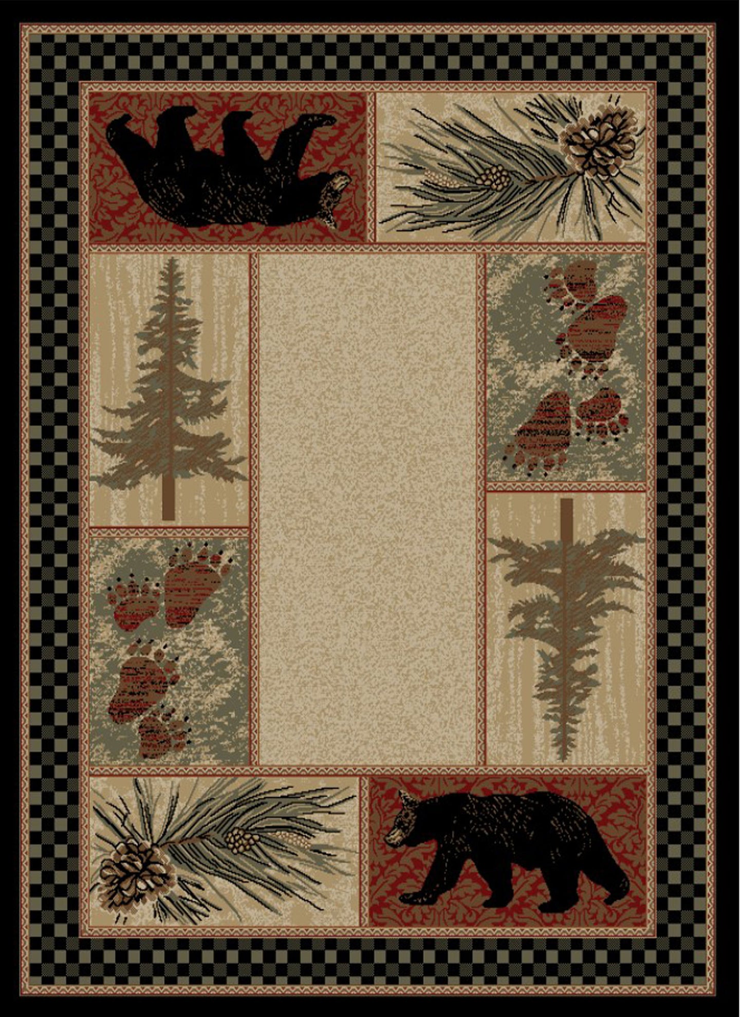 American Destination Cades Cove Multi Area Rug