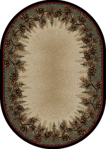 American Destination Mount Le Conte Pine Cone Area Rug