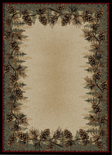 Load image into Gallery viewer, American Destination Mount Le Conte Pine Cone Area Rug