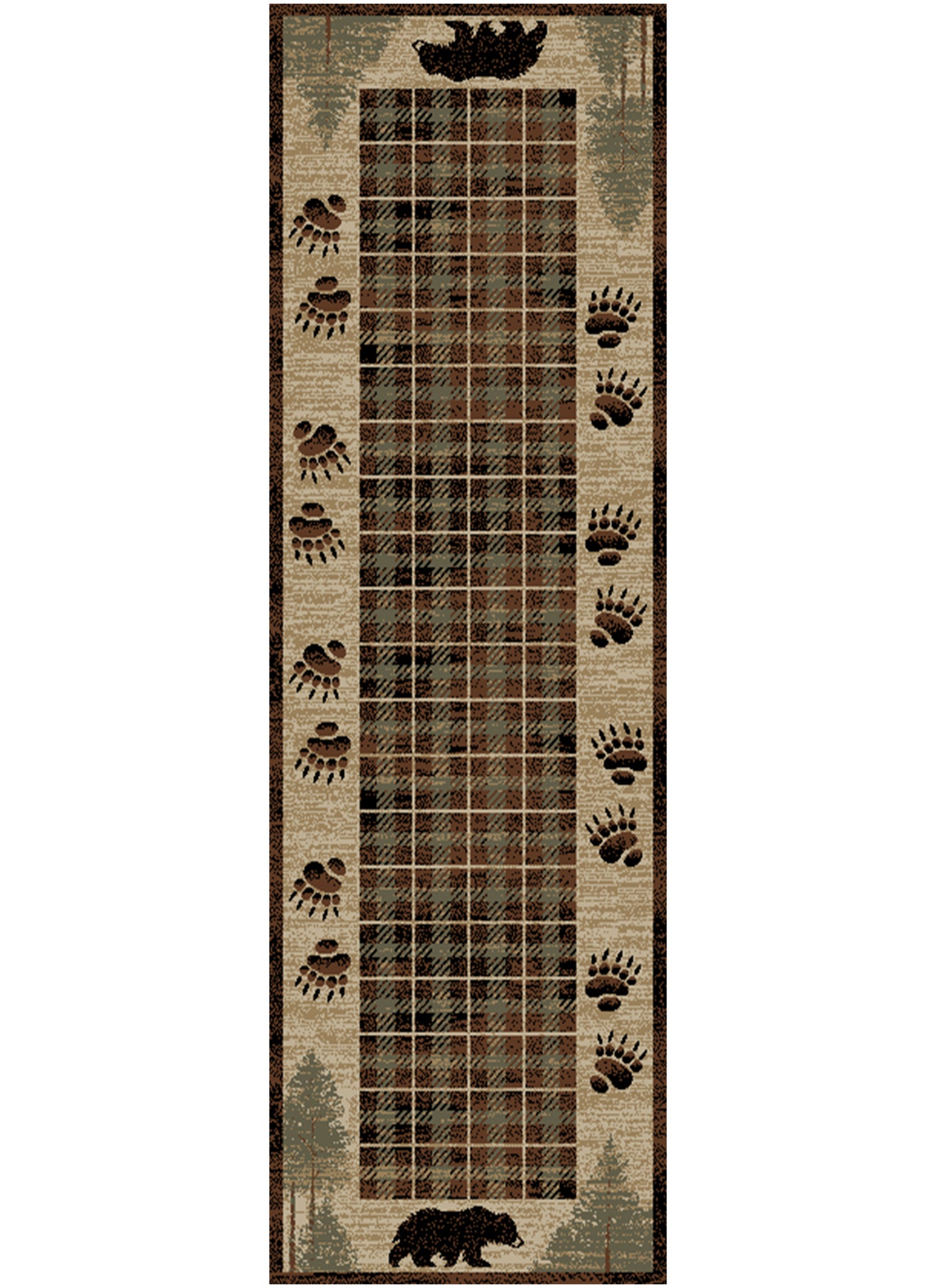 American Destination Big Timber Brown Area Rug – Great Blue Heron Furniture