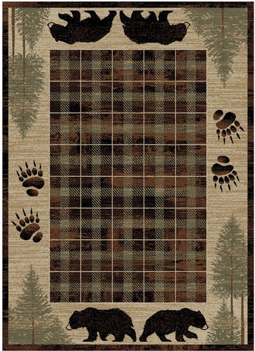 American Destination Big Timber Brown Area Rug