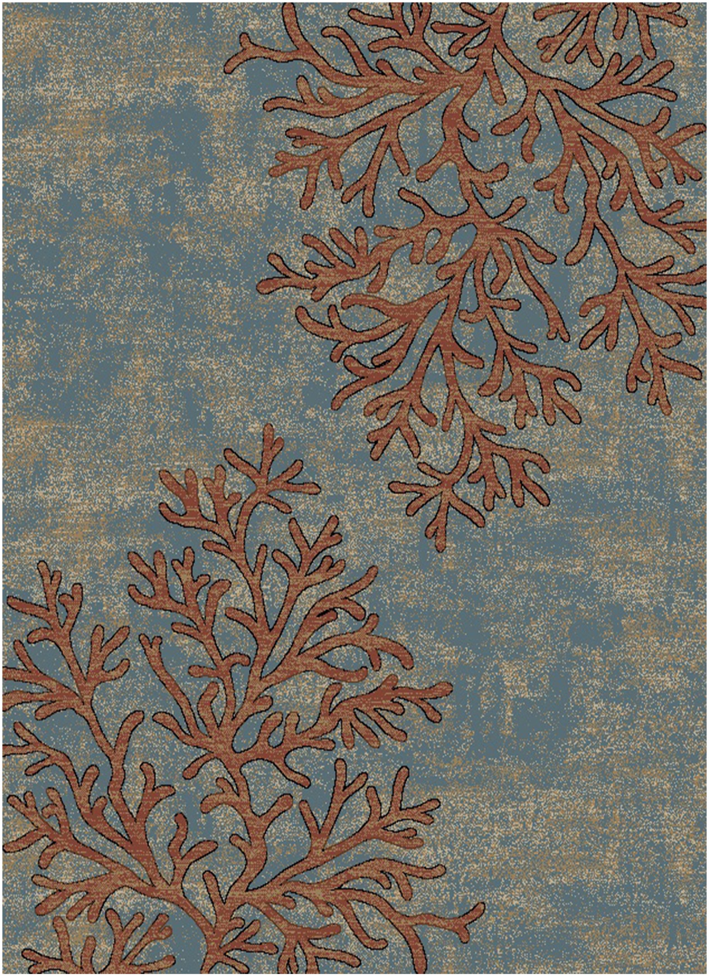 American Destination Coral Springs Blue Area Rug