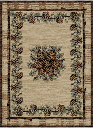 American Destination Greensboro Brown Area Rug